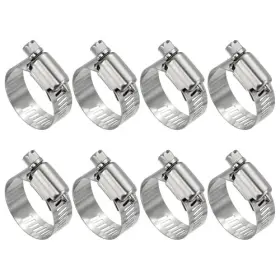 Workkyma 251113wkm000493f Pack Stainless Steel Hose Clamp Adjustable Range Worm 1.3 Inch - 2.2 33-57mm 8