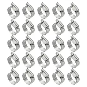 Workkyma 251113wkm000545f Pack Stainless Steel Hose Clamp Adjustable Range Worm 0.7 Inch - 1.1 19-29mm 25
