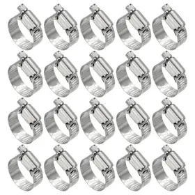 Workkyma 251113wkm000547f Pack Stainless Steel Hose Clamp Adjustable Range Worm 0.7 Inch - 1.1 19-29mm 20