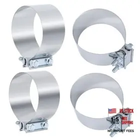 Wtsb 641837913622 4 Inch Exhaust Clamp In Butt Joint Muffler Pipe Band Pcs Wtsb 641837913622 4 Inch Exhaust Clamp In Butt Joint Muffler Pipe Band Pcs