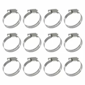 Xrpaowa 610521512236 Hose Clamp 304 Stainless Steel Clamps 12 Pcs/pack Sae 24 Worm Gear