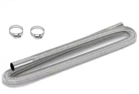 Xyx Hose000887 1inch X 98.4inch Flexible Exhaust Pipe For Parking Diesel 98.4in/250cm 1pcs