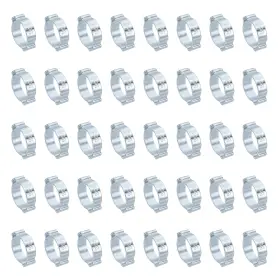 Zaplyte 619668419941 60pack 20-23mm Double Ear Hose Clamp Galvanized Steel O Clip Crimp Rings Zaplyte 619668419941 60pack 20-23mm Double Ear Hose Clamp Galvanized Steel O Clip Crimp Rings