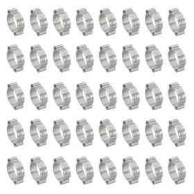 Zaplyte 619668420084 40pack 15-18mm Double Ear Hose Clamp 304 Stainless Steel O Clip Crimp Rings Zaplyte 619668420084 40pack 15-18mm Double Ear Hose Clamp 304 Stainless Steel O Clip Crimp Rings