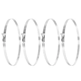 Zaplyte 669739036928 4pack 10 Inch Stainless Steel Hose Clamp 251-273mm 9.9-10.8inch Key Type