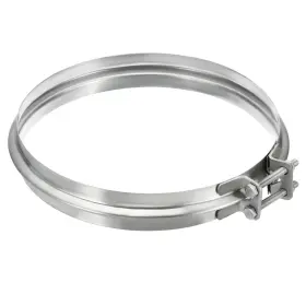 Zaplyte 669739037246 Duct Clamp 8 Inch 200mm V-shape 304 Stainless Steel Pipe