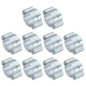 Zaplyte 678202761113 30 Pack 7-9mm Double Ear Hose Clamp Galvanized Steel Crimp Rings