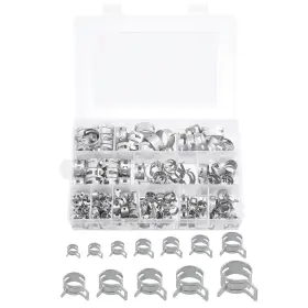 Zaplyte 786527058525 140pcs 6-25mm Spring Band Type Action Fuel/silicone Vacuum Hose Pipe Clamp Kits