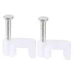 Uxcell Flat Cable Clip Nail Coaxial Tacks Wire Clips 7mm White 200pcs. Fixed Price $13.35.