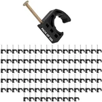Highcraft Id234x100-k Half Clamp J-hook With Nail For Pex 1/2 In., Black. Fixed Price $19.42.