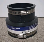 Everflow 4 X 3 Inch Flexible Reducing Pvc Coupling With Stainless Steel Clamps. Fixed Price $17.99.