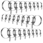 24 Pack T Bolt Hose Clamp 8 Sizes 49-116mm For 1.75-4" Stainless Steel. Fixed Price $47.19.