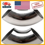 Durable Ss304 3 Inch 90 Exhaust Elbow - Perfect For Modified Cars, 2 Piece Set. Fixed Price $37.36.