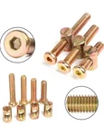 Uxcell Furniture Screws Zinc Plated Hexagon Socket Head Bolts Caps Dowels. Fixed Price $6.00.