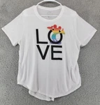 Disney Mickey Mouse White Womens Xxxl Loose Fitting Graphic Love Tee. Fixed Price $9.99.
