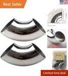 Durable 3" Ss304 Stainless Steel 90 Bend Elbow - Perfect For Exhaust Systems. Fixed Price $41.23.