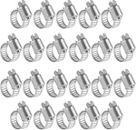 22 Pack Stainless Steel Worm Gear Hose Clamps 5/16"-7/8" Micro Automotive. Fixed Price $17.70.