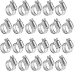 Winl Stainless Steel Hose Clamps - 22 Pack Worm Gear Drive Micro Siz. Fixed Price $17.46.