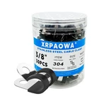 Xrpaowa 3/8 Inch Stainless Steel Cable Clamps, 30 Pcs, 3/8"(10mm), Silver. Fixed Price $13.35.