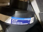 Everflow 4840 8" X 4" Flexible Reducing Coupling For Cast Iron Or Pvc. Fixed Price $34.95.