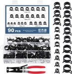 Ocr 90pcs 10-21mm Spring Band Hose Clamp Fuel Line Low Pressure Ai.... Fixed Price $31.99.