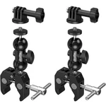 Smallrig Crab-shaped Super Clamp With Magic Arm, 2-pack. Fixed Price $26.99.